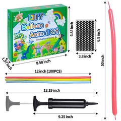 LXZFCRG Long Balloons with Pump, Premium Latex Twisting Balloons animal kit, …