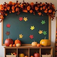 50 PCS Fall Maple Leaves Paper Cutouts Autumn Leaf Bulletin Board Decor