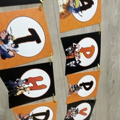 Naruto Birthday Banner Party Decoration for Kids Boys Girls