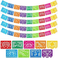 5 Packs 90 Ft Cinco De Mayo Mexican Party Banner, Fiesta Party Decoration Pap…