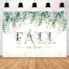 Fall in Love Backdrop Fall Bridal Shower Party Decorations Banner 7 X 5 Feet