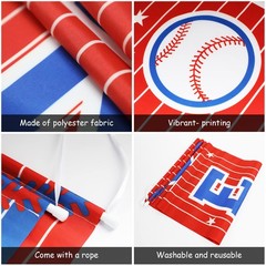 Baseball Party Decorations Baseball Themed Porch Sign Welcome Door Hanging Ba…