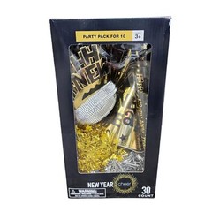 New Years Eve Party Supplies 30 pc Gold Silver Happy New Year Hats Tiaras Horns