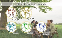 Gold Leaves Vine Garland Artificial Flowers Garland Leaf String Banner Greek