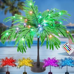 Compact 28 Color LED Palm Tree – Perfect Table Decor for Parties & Holidays