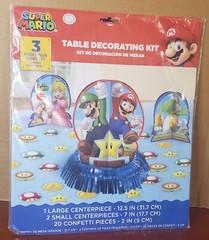 Super Mario Brothers Table Decorating Kit Party Centerpieces Confetti Nintendo