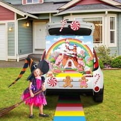Fanfanwin 39 Pcs Halloween Trunk or Treat Car Decorations Kits Car Archway