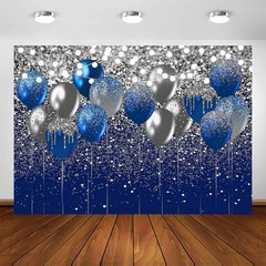 Royal Blue Glitter Backdrop for Birthday Wedding Prom Graduation Photography …
