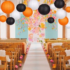 15pcs Paper Lanterns Decorative, Party Supplies for Halloween Thanksgiving Party