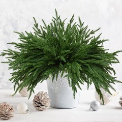 8 PCS 18 Inches Artificial Christmas 18 inches x 8 x 8 inches, Green