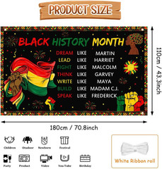 Black History Month Backdrop Black History Month Banner African American Nationa