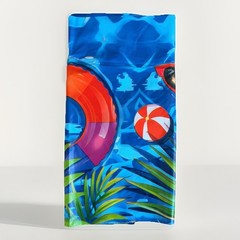 Funnytree Pool Party Themed Vinyl Backdrop Vibrant Colorful Banner 70.8″ x 43.3″