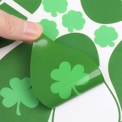 298pcs Leprechaun Footprint Floor Stickers Self-Adhesive Gold Coin Decals Sticke