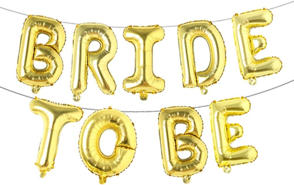 Bride to Be Banner Letters Balloons Pack Engagement Party Decorations 16 Inches