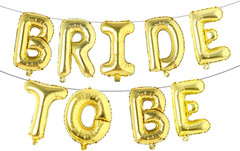Bride to Be Banner Letters Balloons Pack Engagement Party Decorations 16 Inches