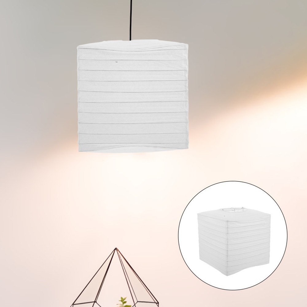 2pcs Foldable Paper Lanterns: Hanging Collapsible Lantern White – White Paper