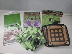 2018 Minecraft Birthday Party Decorations And Supplies Lot New In Packages