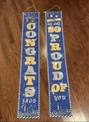 Congrats Grad Banner Set—Brand New. Set of Two 6’ Graduation Banners