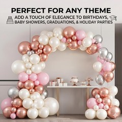Set De 100 Globos De Blancos Metalicos Para Fiestas Cumpleaños Bodas 12 Pulgadas