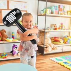 EVERMARKET Giant Inflatable Hammer,Funny Carnival Circus Birthday/Halloween
