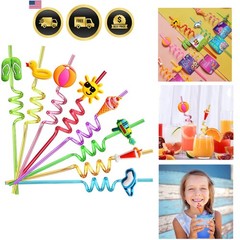 Creative Adjusting Silly Straws – 24 Pack for Beach and Summer Celebrations