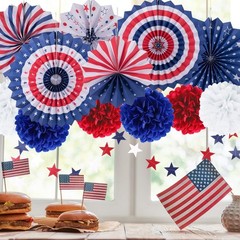 Easy Setup Patriotic Party Decoration Kit – Perfect for July 4th Celebrations
