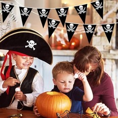 59ft Flags Banner Birthday Party Decorations 72Pcss Ship Triangle Pirate