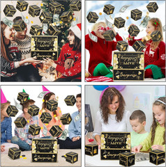 Birthday Surprise Gift Box Explosion for Money, Exploding Money Gift Box for Cas