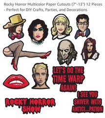 Rocky Horror Picture Show Multicolor Paper Cutouts (7″-13″) 12 Piece