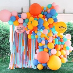 Pastel Crepe Paper Streamers 6 Rolls 492 FT Streamers | Birthday Wedding