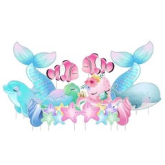 VictoryStore Ocean Themed Birthday Party Supplies Set Sea Themed Birthday 20165