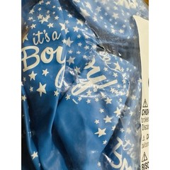 70 Pcs “It’s a Boy Balloons” 12” Blue Latex Balloons for Baby Shower NEW