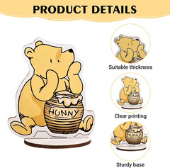 The Winnie Bear Wooden Table Centerpieces for Birthday Party/Baby Shower Decorat
