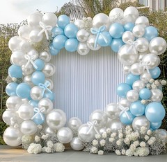 Pearl White Balloon Double White Balloons Garland Pearl Cream Beige Arch Kit …