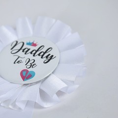 HAPPYLAND Gender Reveal Decorations Sash and Tinplate Badge Mommy to Be and…