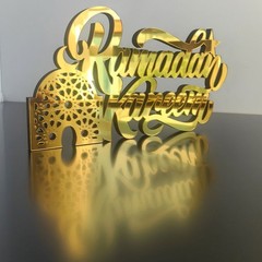 Ramadan Mubarak Acrylic Ornament Eid Mubarak Ramadan Kareem Decoration JQ
