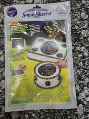 Wilton Ninja Turtle Peel & Place 1 Pre Cut Sugar Sheet Edible Cake Decoration