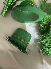 St. Patrick’s Day Shamrock Party Decorations Lot Green Gold White Assortment
