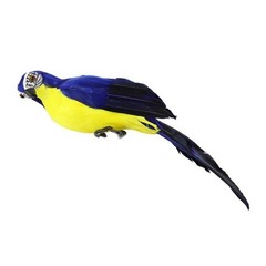 Artificial Feather Parrot Simulation Fake Bird Model Home Garden Lawn Tree Decor