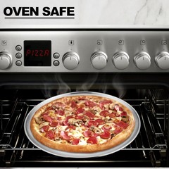 E-far 6-Piece Stainless Steel Plates, 9 Inch Metal 9*9*0.6 inch, Silver