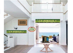 EID MUBARAK FOIL Banners[288] Happy Eid Party Supply Islamic Gift Ramadan Gifts