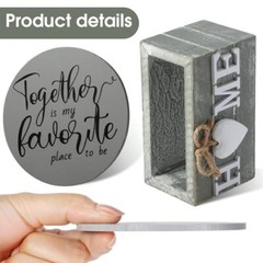 Housewarming Gifts for Home Decoration Wooden One Size Gray, Assorted Colors