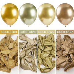 50pcs Gold Balloons 12 Inch Latex Party Decorations Birthday Wedding Anniversary