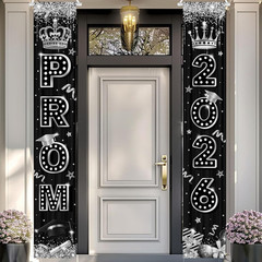 Prom Decorations 2026 Prom Send off Decorations 2026 Black and Silver Graduation