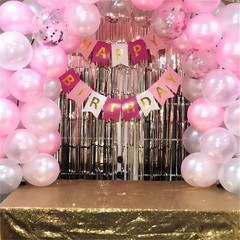 160PCs Balloons Retro Sage Green Pink Metallic Gold Confetti Latex Balloon