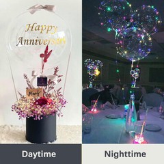20″ Bubble 10 Pack LED Light Up BoBo Balloons Party Wedding Christmas Decoration