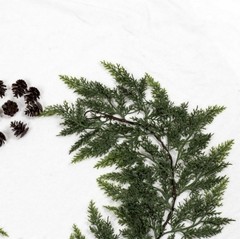 2P 6ft Artificial Christmas Garland, Real Touch Cedar Pine Garland-Pine Wreath*+