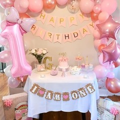 40 inch Number 3 Balloon with Bow Pink Birthday Number Balloon Pink Number 3