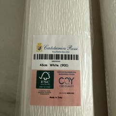 white crepe paper