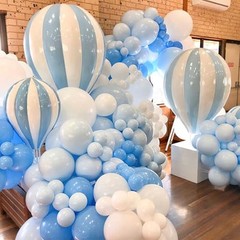 Light Blue Balloons 99 pcs Different Sizes of 36 18 12 10 5 Inch Baby Pastel